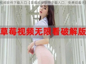 草莓视频软件下载入口【草莓视频软件下载入口，免费观看无限制】