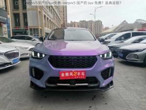 weyvv5国产的suv免费—weyvv5 国产的 suv 免费？是真是假？