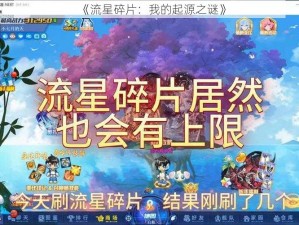 《流星碎片：我的起源之谜》