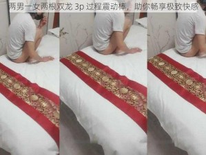 两男一女两根双龙 3p 过程震动棒，助你畅享极致快感