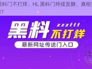 HL黑料门不打烊、HL 黑料门持续发酵，真相究竟如何？