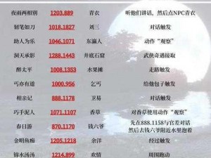 逆水寒手游汴京奇遇大吉任务全攻略：探索大吉任务种类与流程解析