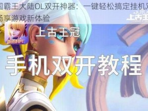 三国霸王大陆OL双开神器：一键轻松搞定挂机双开，畅享游戏新体验