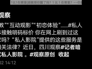 顾教授你醒了吗？1比1在哪里(顾教授你醒了吗？1 比 1 在哪里？——你的私人助教已上线)