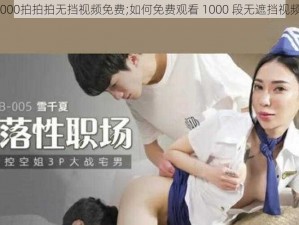 1000拍拍拍无挡视频免费;如何免费观看 1000 段无遮挡视频？