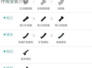 绝地求生手游冲锋枪消焰器属性详解：性能与作用全面介绍