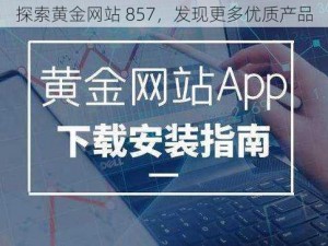 探索黄金网站 857，发现更多优质产品