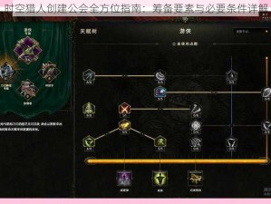 时空猎人创建公会全方位指南：筹备要素与必要条件详解