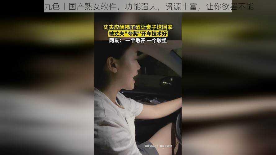 17c丨九色丨国产熟女软件，功能强大，资源丰富，让你欲罢不能