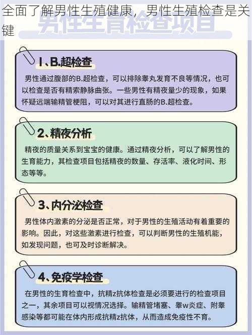 全面了解男性生殖健康，男性生殖检查是关键