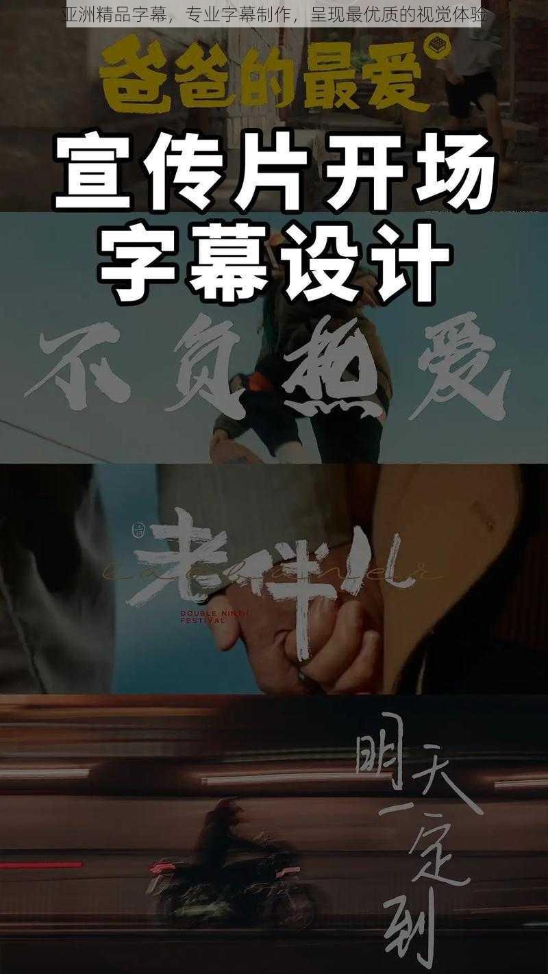 亚洲精品字幕，专业字幕制作，呈现最优质的视觉体验