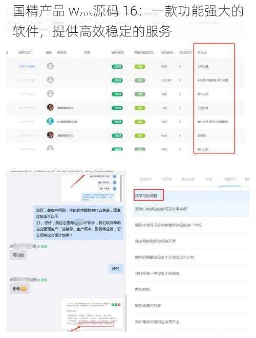 国精产品 w灬源码 16：一款功能强大的软件，提供高效稳定的服务