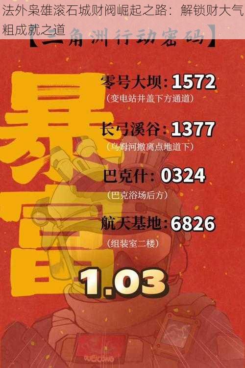 法外枭雄滚石城财阀崛起之路：解锁财大气粗成就之道