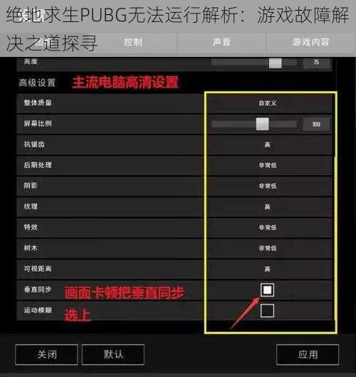 绝地求生PUBG无法运行解析：游戏故障解决之道探寻