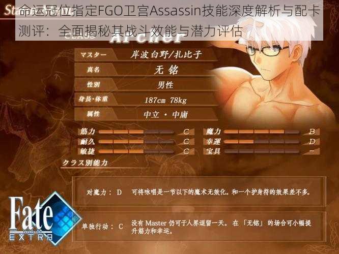 命运冠位指定FGO卫宫Assassin技能深度解析与配卡测评：全面揭秘其战斗效能与潜力评估