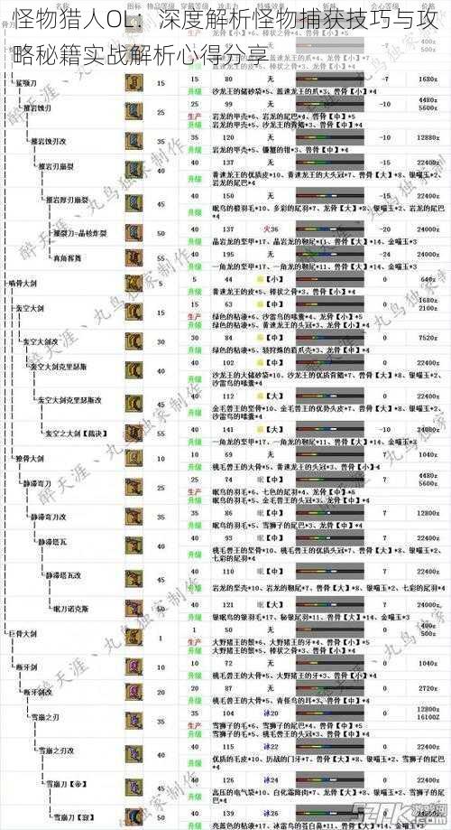 怪物猎人OL：深度解析怪物捕获技巧与攻略秘籍实战解析心得分享