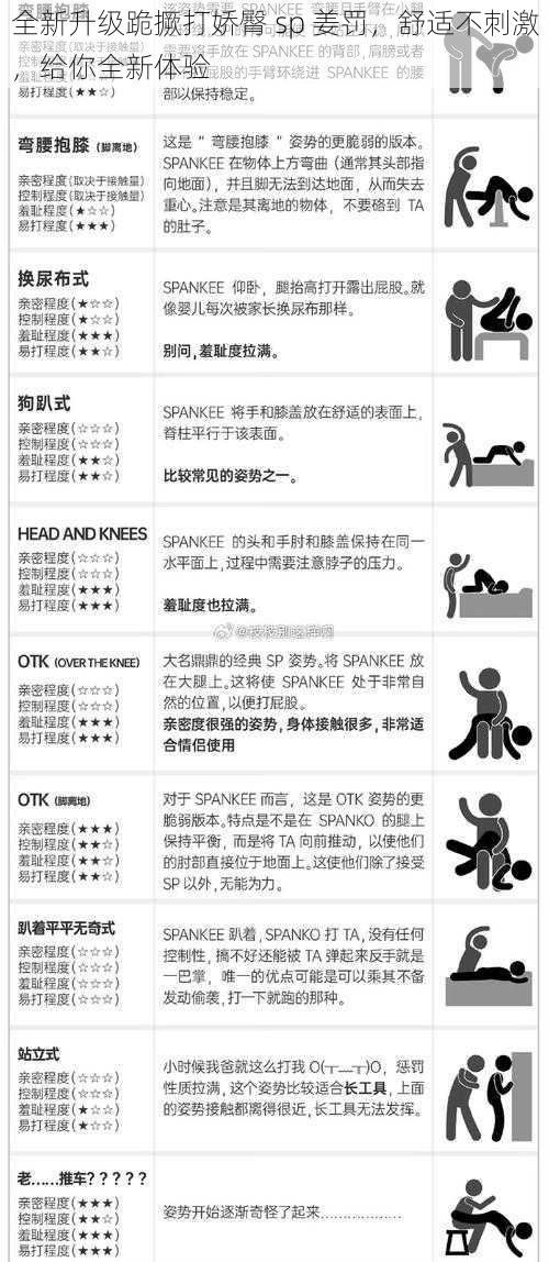 全新升级跪撅打娇臀 sp 姜罚，舒适不刺激，给你全新体验