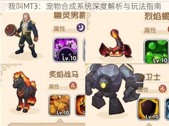 我叫MT3：宠物合成系统深度解析与玩法指南