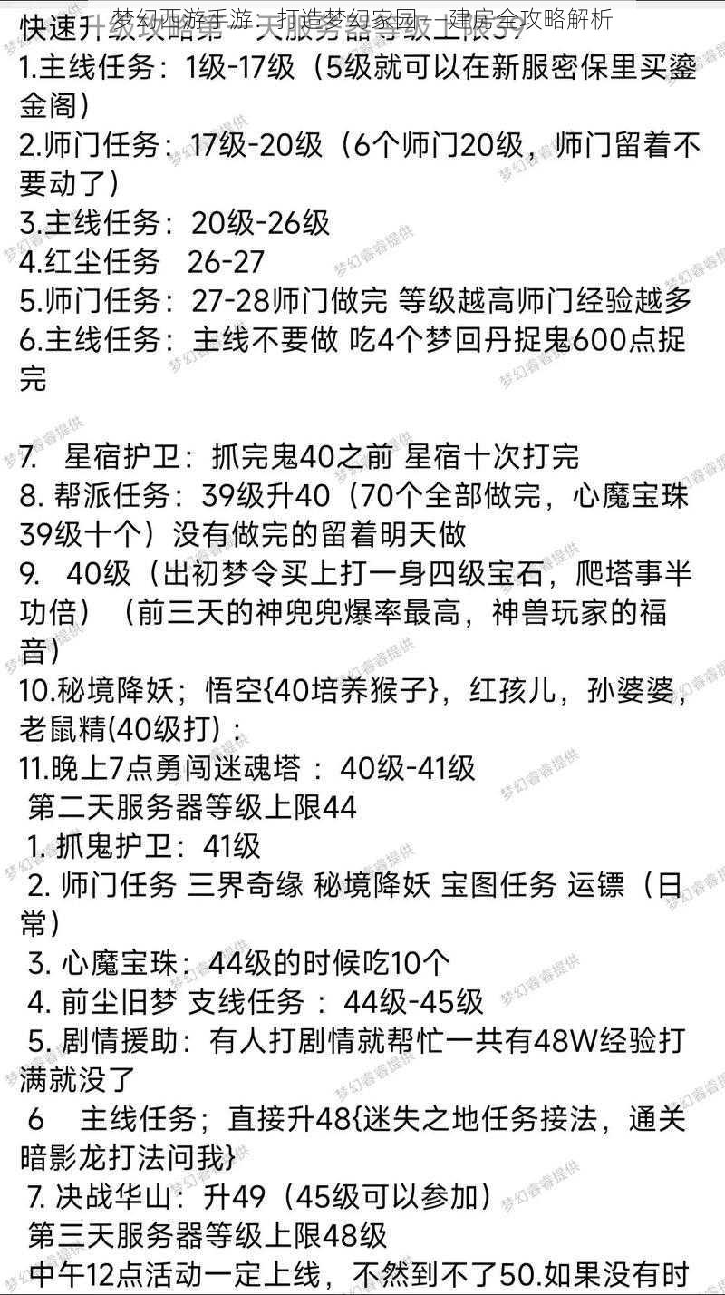 梦幻西游手游：打造梦幻家园——建房全攻略解析