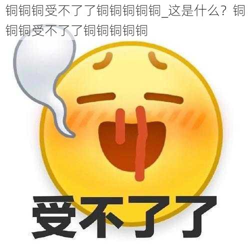 铜铜铜受不了了铜铜铜铜铜_这是什么？铜铜铜受不了了铜铜铜铜铜