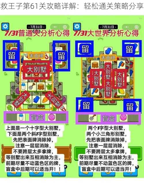 救王子第61关攻略详解：轻松通关策略分享