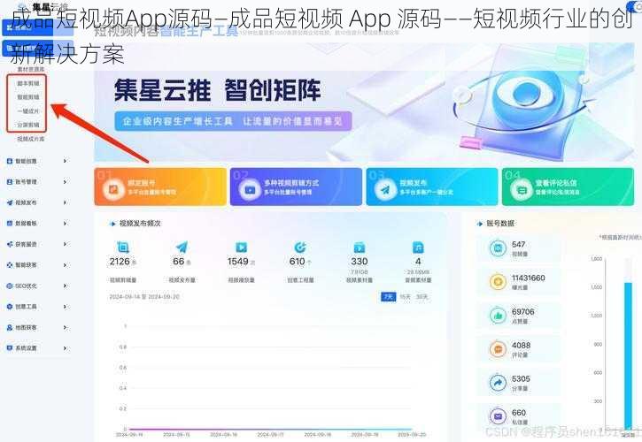 成品短视频App源码—成品短视频 App 源码——短视频行业的创新解决方案