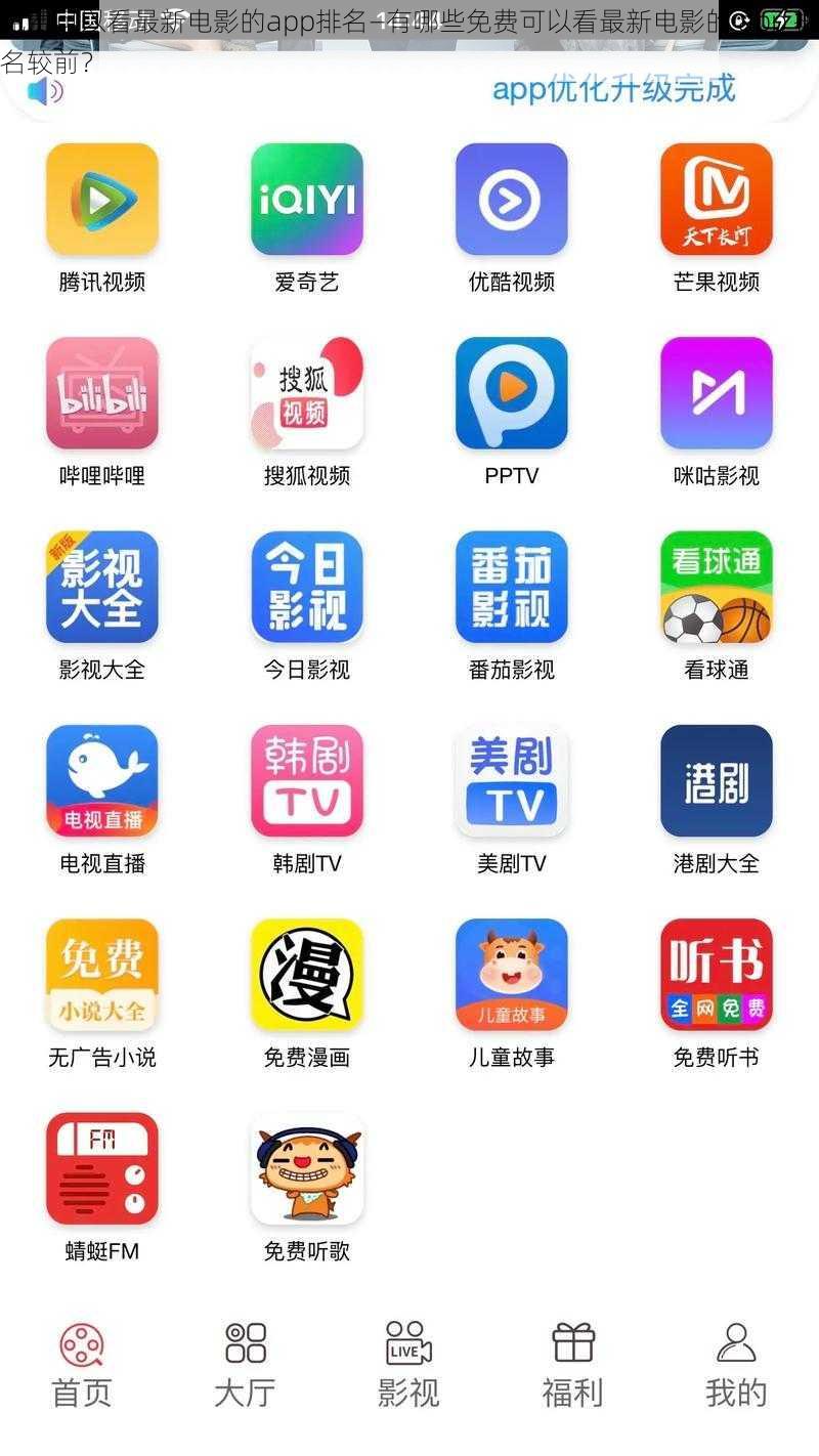 免费可以看最新电影的app排名—有哪些免费可以看最新电影的 app 排名较前？