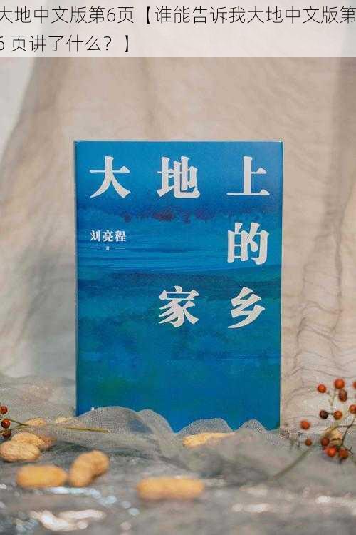大地中文版第6页【谁能告诉我大地中文版第 6 页讲了什么?】
