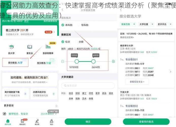 睿云网助力高效查分：快速掌握高考成绩渠道分析（聚焦至便捷工具的优势及应用）