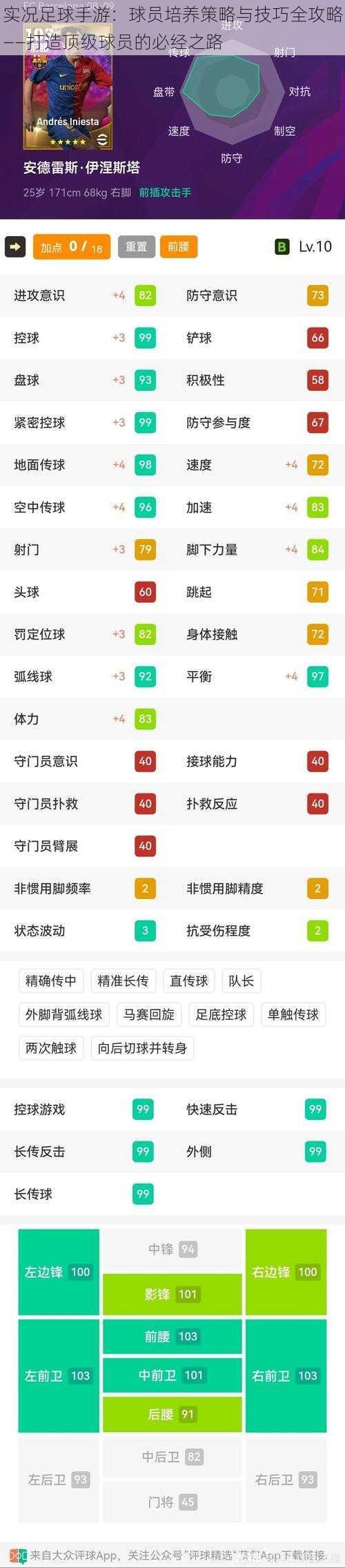 实况足球手游：球员培养策略与技巧全攻略——打造顶级球员的必经之路