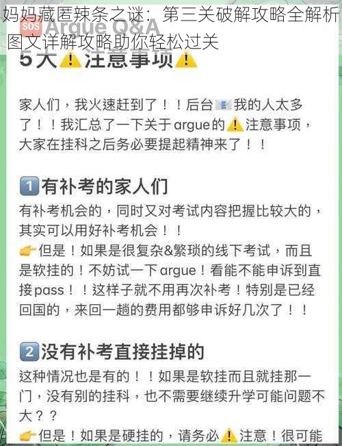 妈妈藏匿辣条之谜：第三关破解攻略全解析 图文详解攻略助你轻松过关