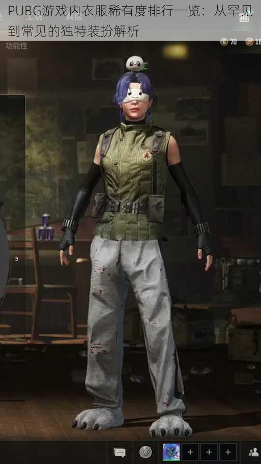 PUBG游戏内衣服稀有度排行一览：从罕见到常见的独特装扮解析