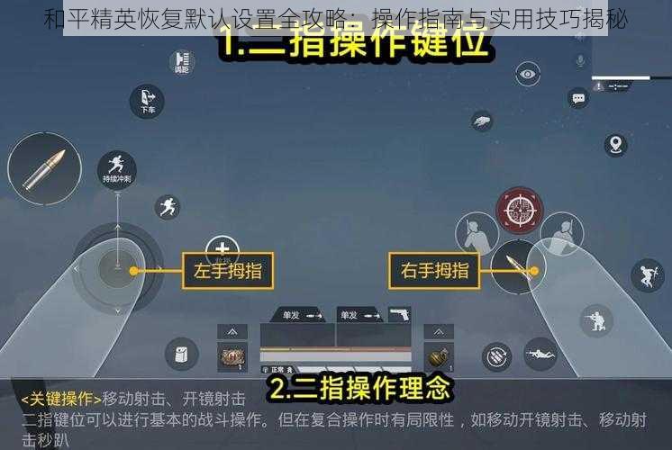 和平精英恢复默认设置全攻略：操作指南与实用技巧揭秘