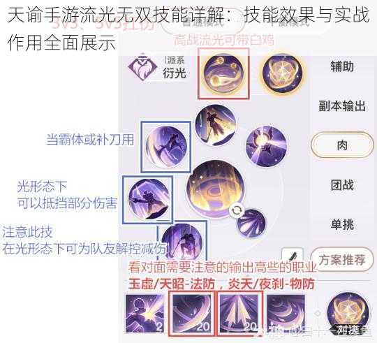 天谕手游流光无双技能详解：技能效果与实战作用全面展示